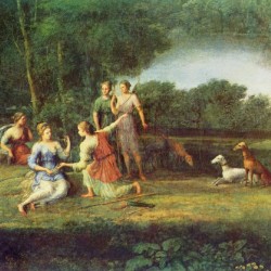 Picnic in a forest